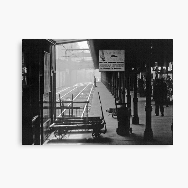 Item preview, 195809030013 Princes Bridge Station BW designed and sold by Fred Mitchell.