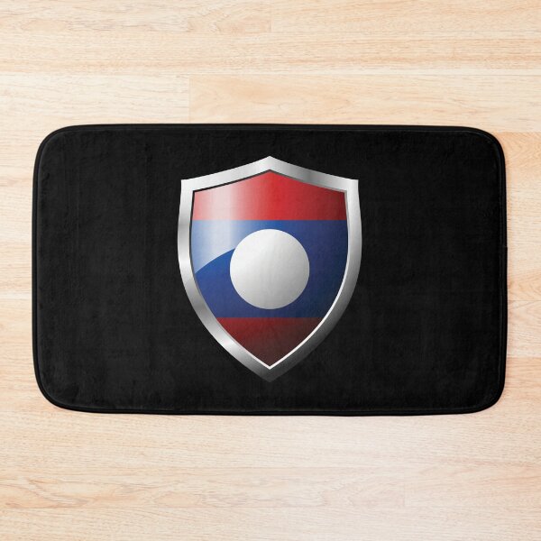 Item preview, Strong Laos Flag Shield Country designed and sold by HelloFromAja.