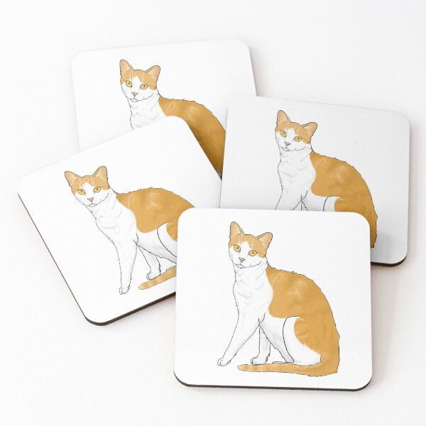Item preview, Orange and White Cat designed and sold by TinkerandBone.