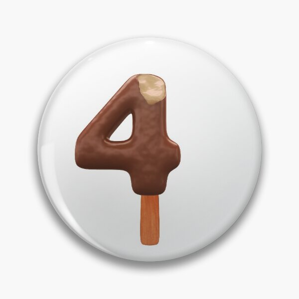 Item preview, 4 Ice Cream Four Number 3d Chocolate designed and sold by HelloFromAja.