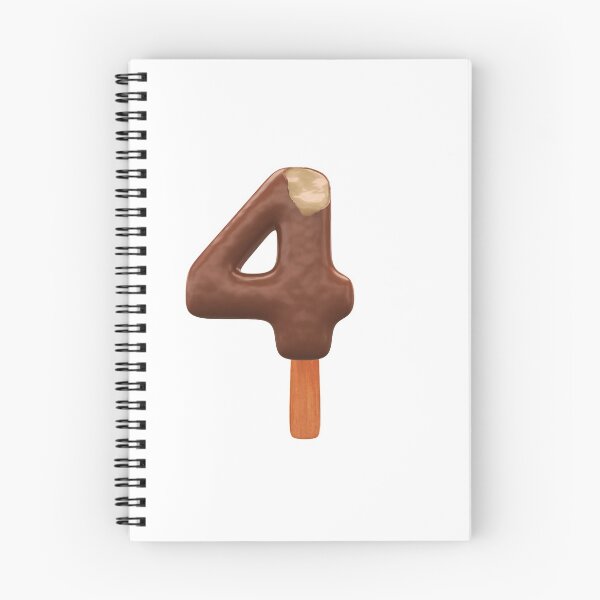 Item preview, 4 Ice Cream Four Number 3d Chocolate designed and sold by HelloFromAja.