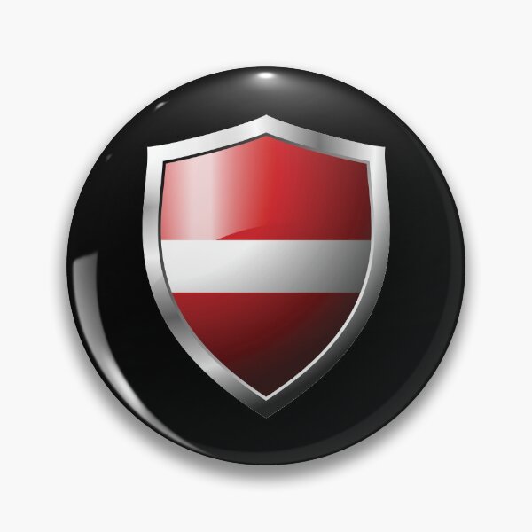 Item preview, Strong Latvia Flag Shield Country designed and sold by HelloFromAja.