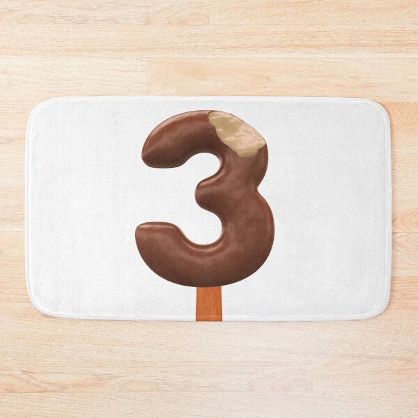 Item preview, 3 Ice Cream Three Number 3d Chocolate designed and sold by HelloFromAja.