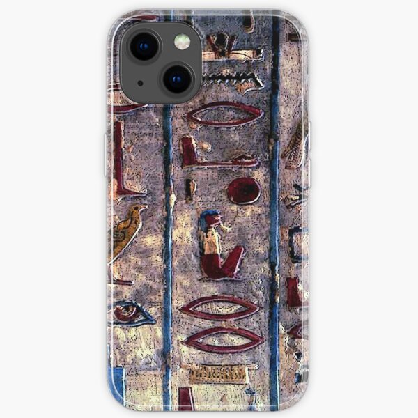 Hieroglyphics Ancient Egyptian Historical Writing iPhone Soft Case