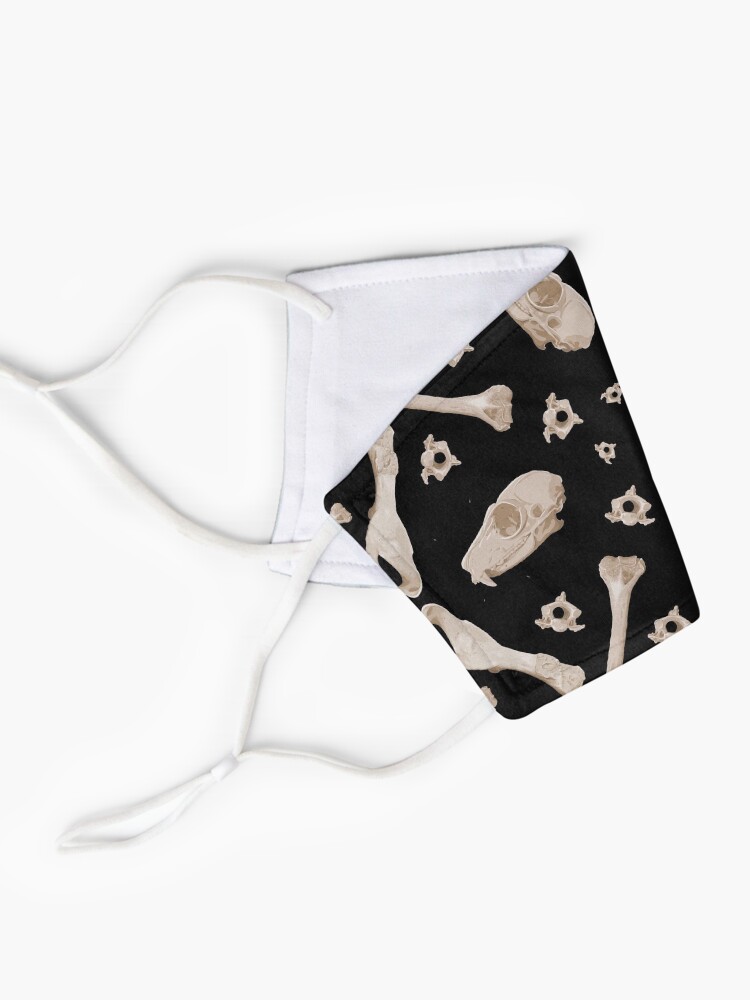 Alternate view of Ruffed Lemur bones Mask