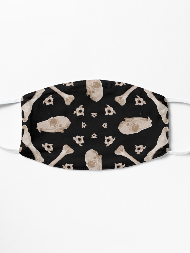 Alternate view of Ruffed Lemur bones Mask
