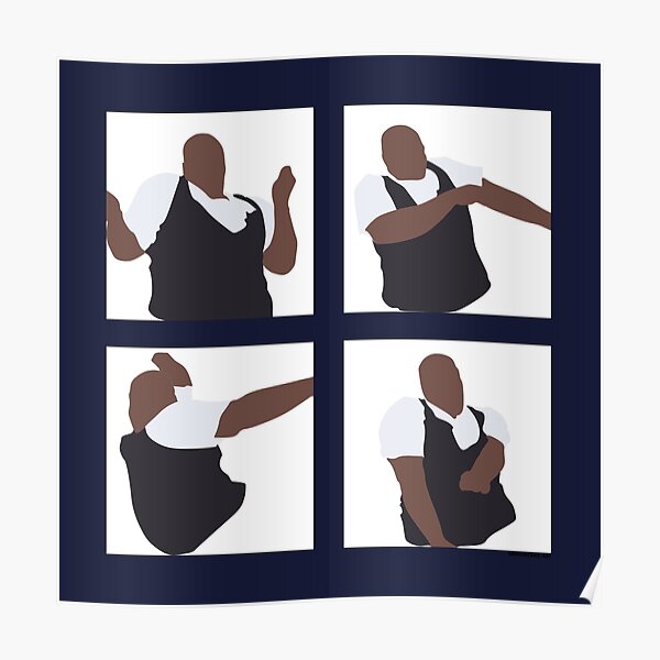 Black Kid Dancing Design Poster