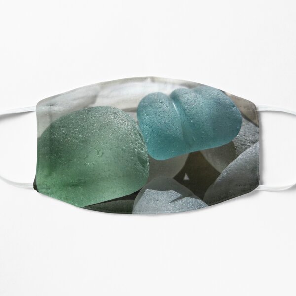 Sea Foam Green and Turquoise Sea Glass Mask