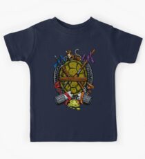 Turtle Family Crest - Full Color Kids Tee