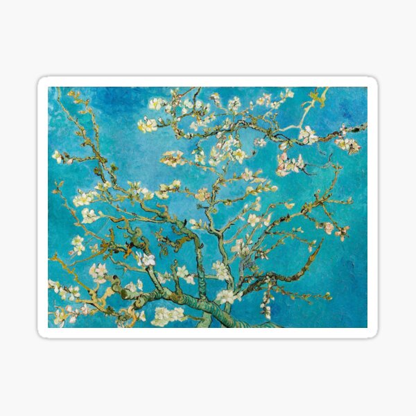almond blossoms Sticker