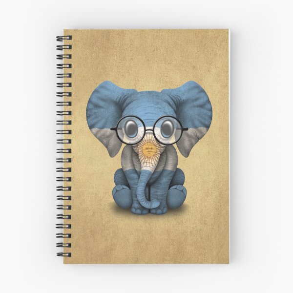 Item preview, Baby Elephant with Glasses and Argentine Flag designed and sold by JeffBartels.