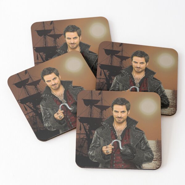 Item preview, Captain Hook Comic Poster "Sunset" Logoless Design designed and sold by The_Girly_Nerd_Shop.