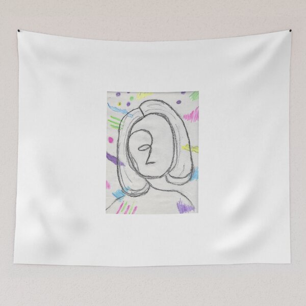 Item preview, Hand drawn Girl- Minimalist Art/ Portrait designed and sold by erinaceous.