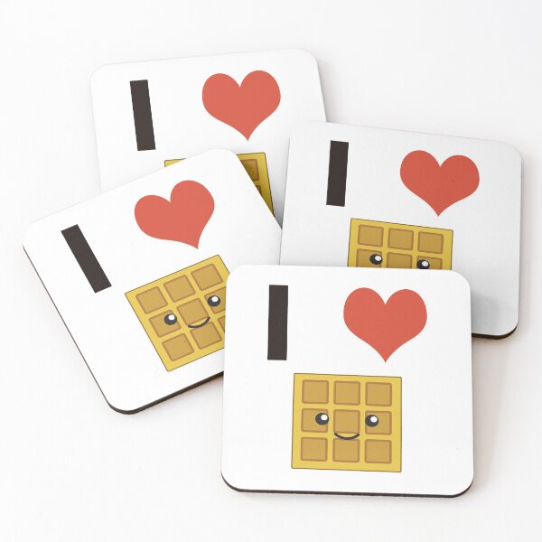 Item preview, I heart (love) waffles designed and sold by Hedgie Designs.
