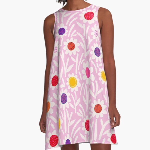 Paper Daisy pink A-Line Dress