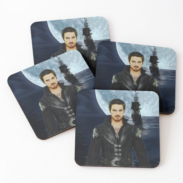 Item preview, Captain Hook Comic Poster "Moonlight" Logoless Design designed and sold by The_Girly_Nerd_Shop.