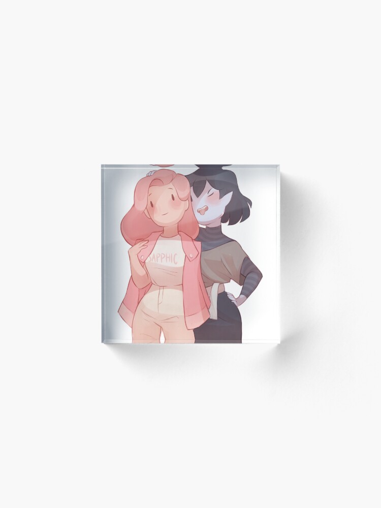 Alternate view of Bubbline Sapphic Acrylic Block