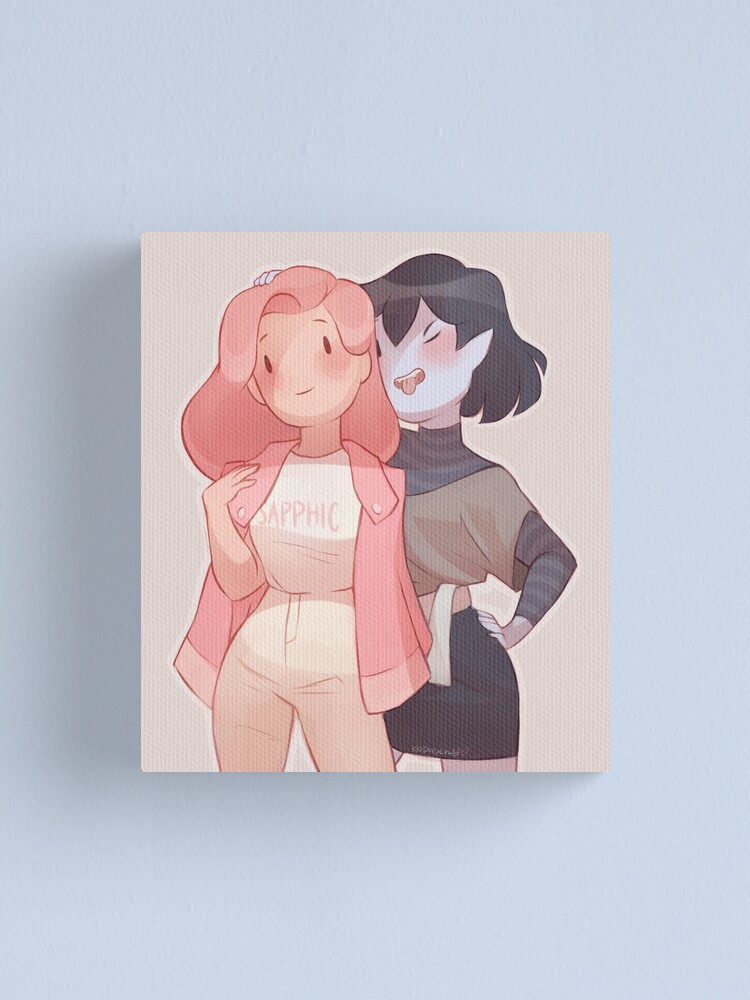 Alternate view of Bubbline Sapphic Canvas Print