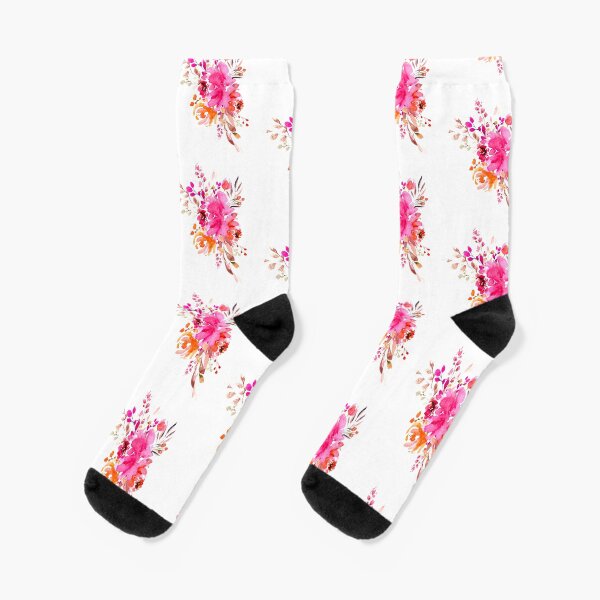 Watercolor Bouquet Socks