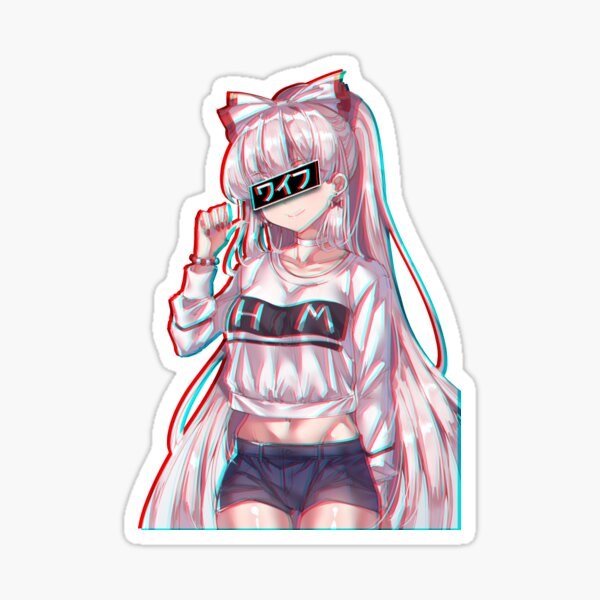 Darling Ohayo Anime Lenticular Shifting Sticker Decal 