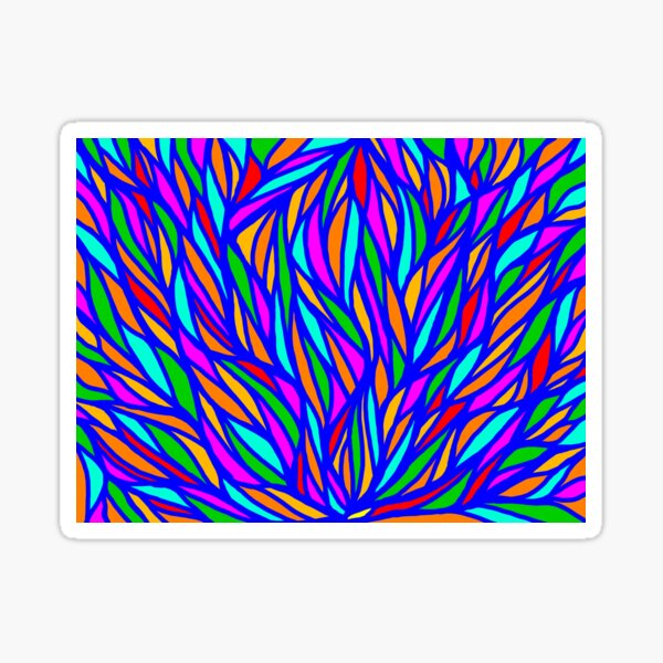 Color Flow Blue Sticker
