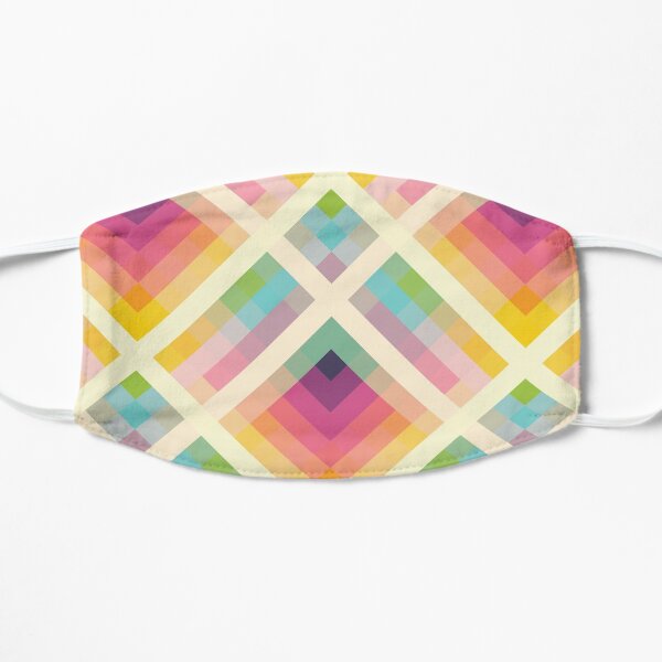 Retro Rainbow Flat Mask