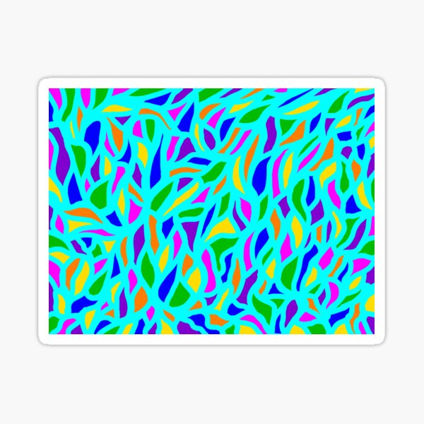 Cyan Summer Sticker