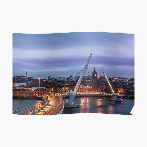 Peace Bridge in Derry Poster