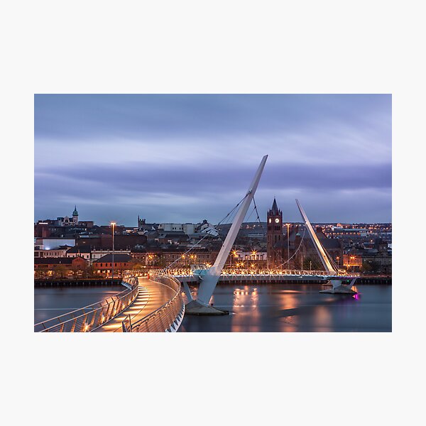 Peace Bridge in Derry Photographic Print