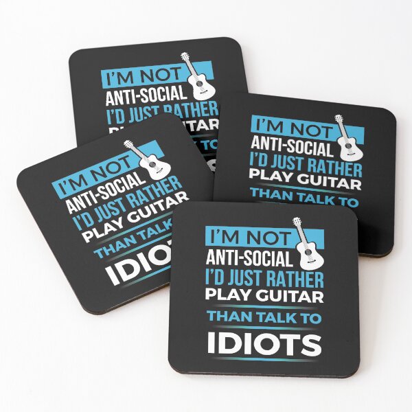 Item preview, Guitar - I'm Not Anti-Social I'd Just Rather Play Guitar product designed and sold by EstelleStar.