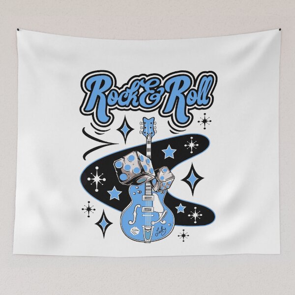 Item preview, Rockabilly 50s Sock Hop Vintage Guitar Doo Wop Classic Rock and Roll designed and sold by MemphisCenter.