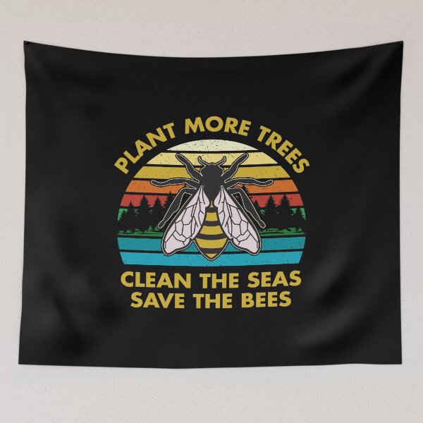 Item preview, Plant More Trees Clean Seas Save the Bees designed and sold by EstelleStar.