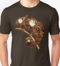 Steampunk Chameleon Vintage Style Unisex T-Shirt