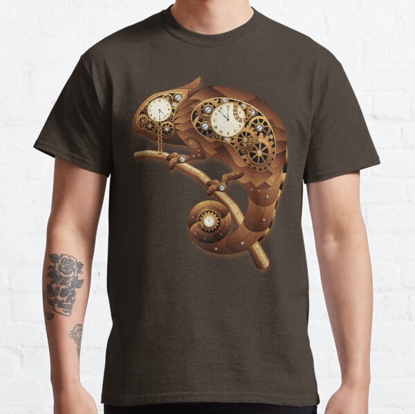 Steampunk Chameleon Vintage Style Classic T-Shirt
