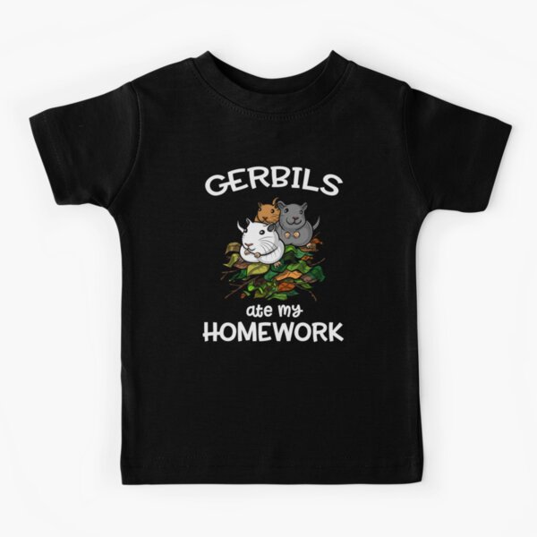 Gerbils Ate My Homework Kids T-Shirt