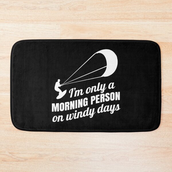 Item preview, Funny Kitesurfing Design - Only Morning Person Windy Days designed and sold by EstelleStar.