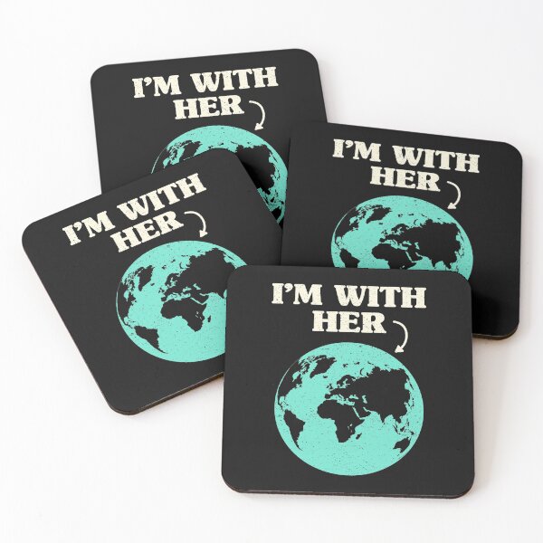 Item preview, I'm With Her - Retro, Earth Day designed and sold by EstelleStar.