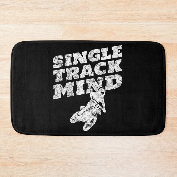 Item preview, Dirt Bike Rider Graphic Design - Vintage "Single Track Mind" designed and sold by EstelleStar.