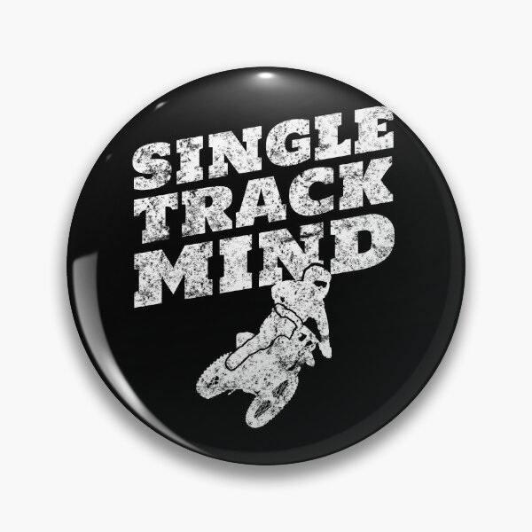 Item preview, Dirt Bike Rider Graphic Design - Vintage "Single Track Mind" designed and sold by EstelleStar.