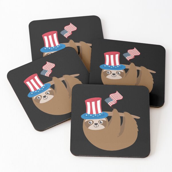 Item preview, Sloth 4th of July designed and sold by EstelleStar.