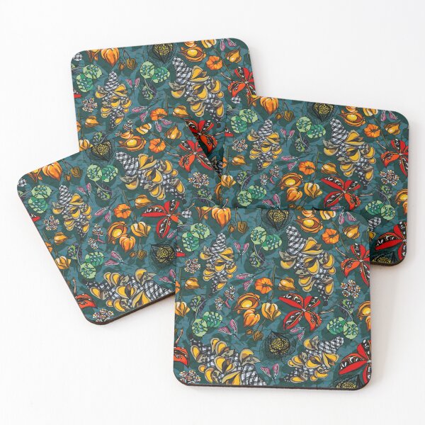 Item preview, dark green seedpods designed and sold by ariellemorris.