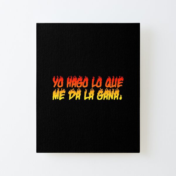 Bad Bunny - Yo Hago Lo Que Me Da La Gana Lámina montada de lienzo