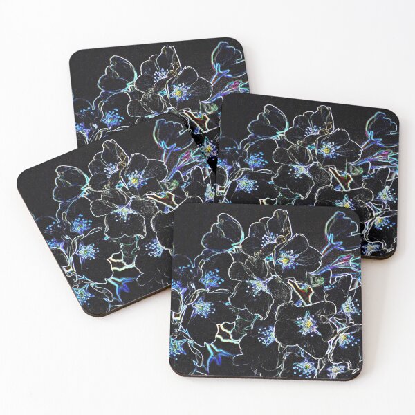 Item preview, BLUE FLOWERS AT MIDNIGHT designed and sold by Teresa Chipperfield.