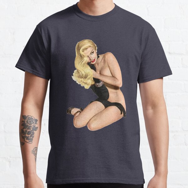 Guantes negros Pinup Camiseta clásica