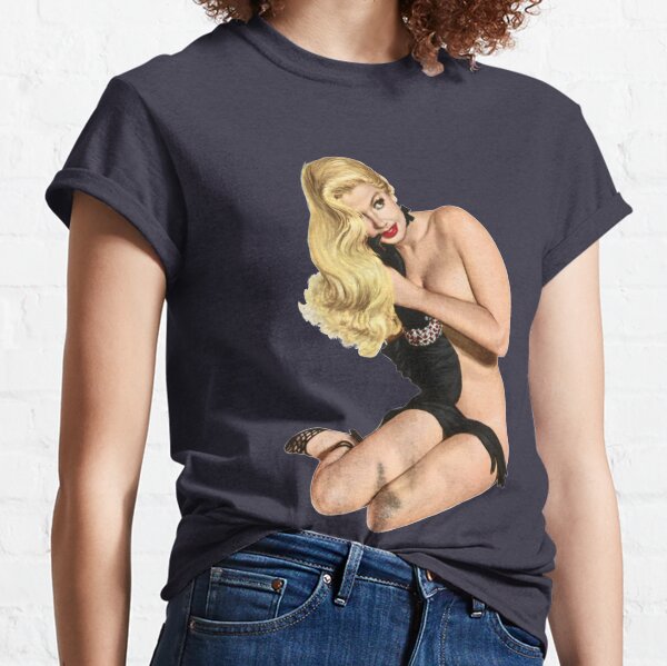 Guantes negros Pinup Camiseta clásica