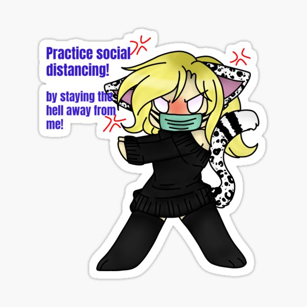 Practice Social Distancing! Sticker