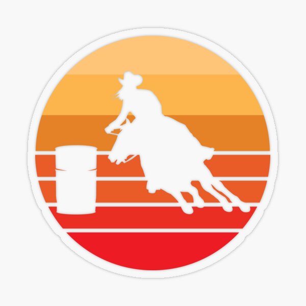 "Barrel Racing, Barrel Racer Gift" Sticker for Sale by EstelleStar