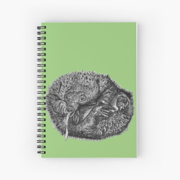 Elizabeth the Baby Echidna Spiral Notebook