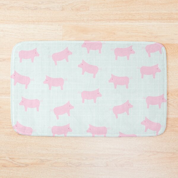 Item preview, Cute Pink Pigs on Blue Background designed and sold by kapotka.