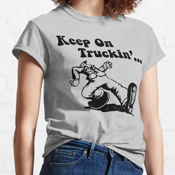 keep on truckin vintage style t shirt